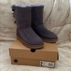 UGG Women's Charcoal Suede Winter Boots